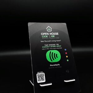 Using NFC Table Stands and Tags to Simplify Contact Sharing at Open Houses