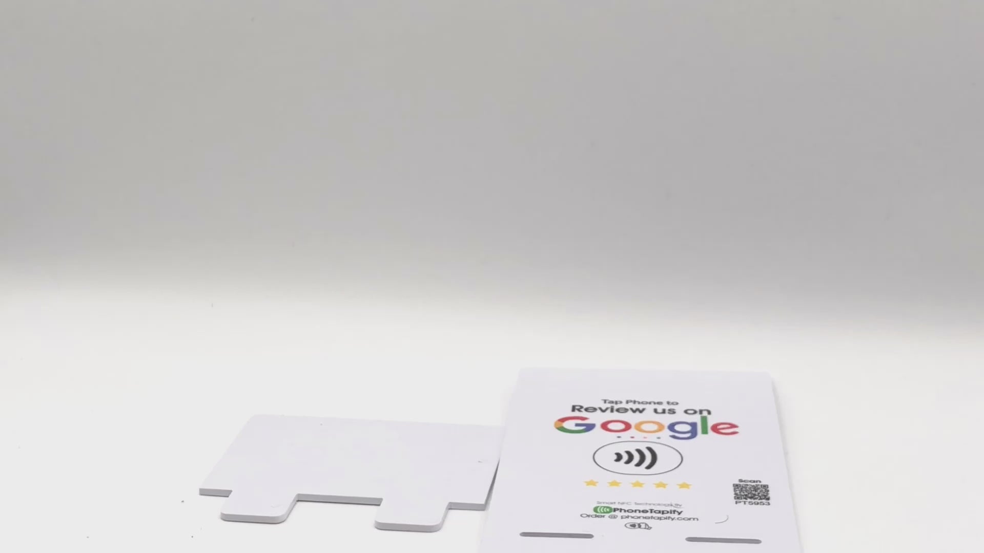 Google Review NFC Table Stand & Card Combo
