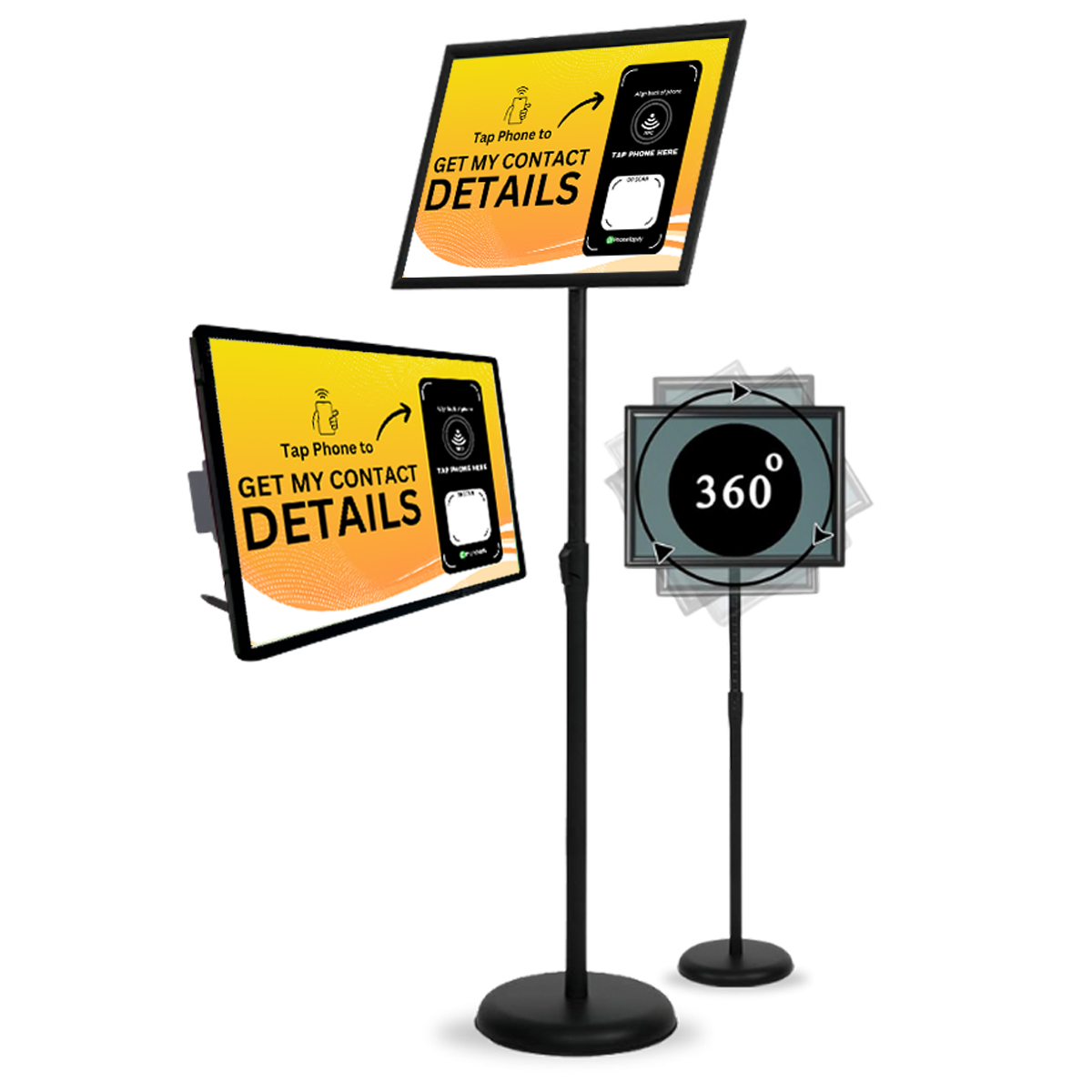 Exchange Contacts & More with the All-in-One LED LightBox | Comes with Multiple Call to Action Inserts