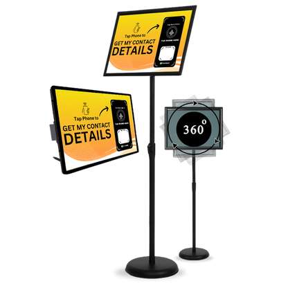 Exchange Contacts & More with the All-in-One LED LightBox | Comes with Multiple Call to Action Inserts