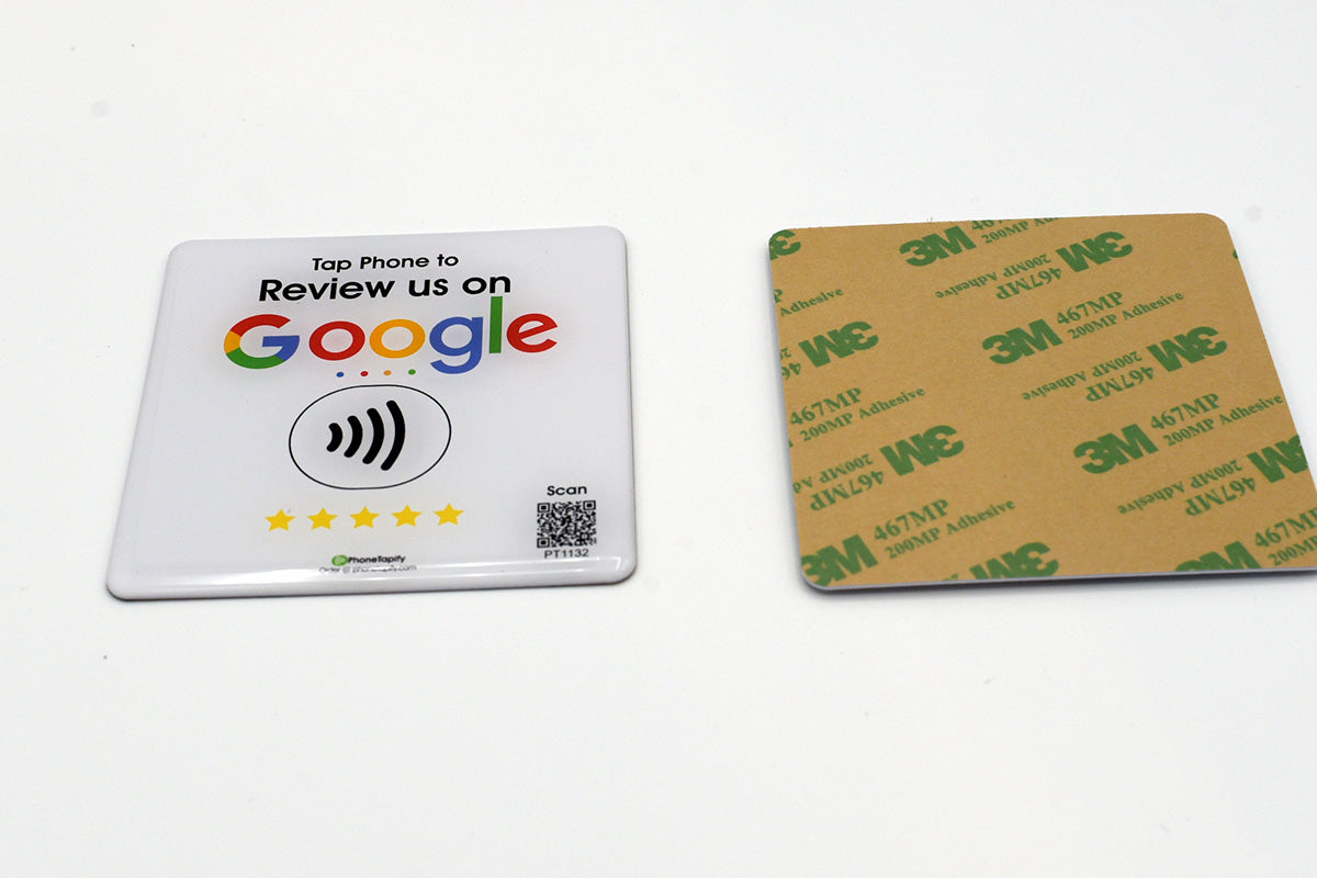 Google Review Table Sticker NFC Google Review Sticker | Google Reviews For Your Business – PhoneTapify