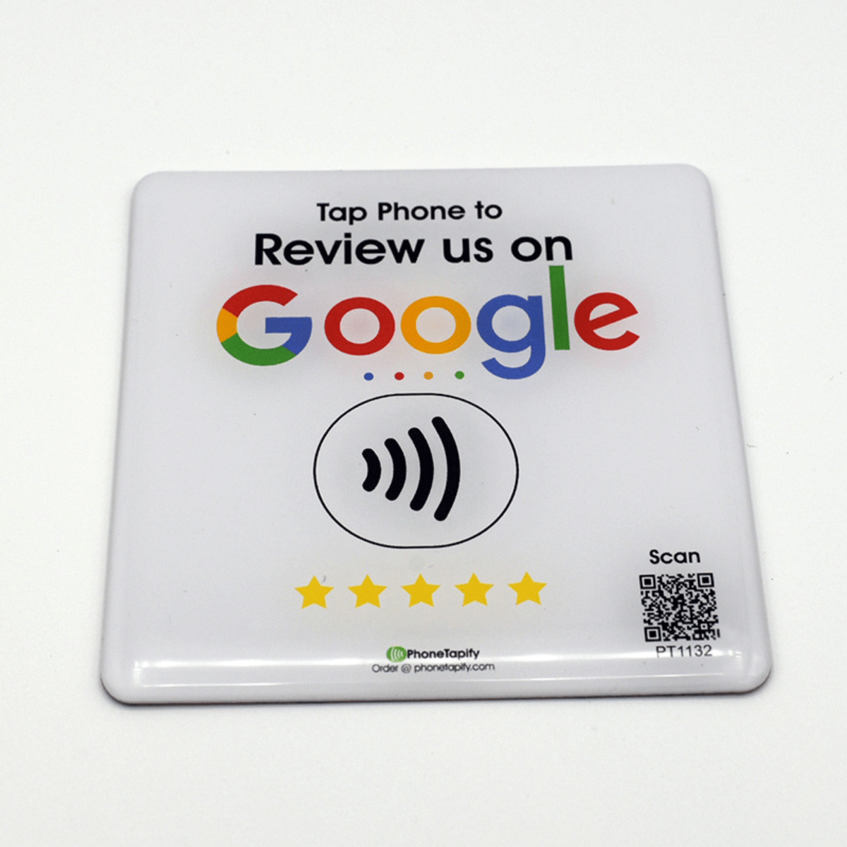 Reviewed Sticker NFC Google Review Sticker | Google Reviews For Your Business – PhoneTapify