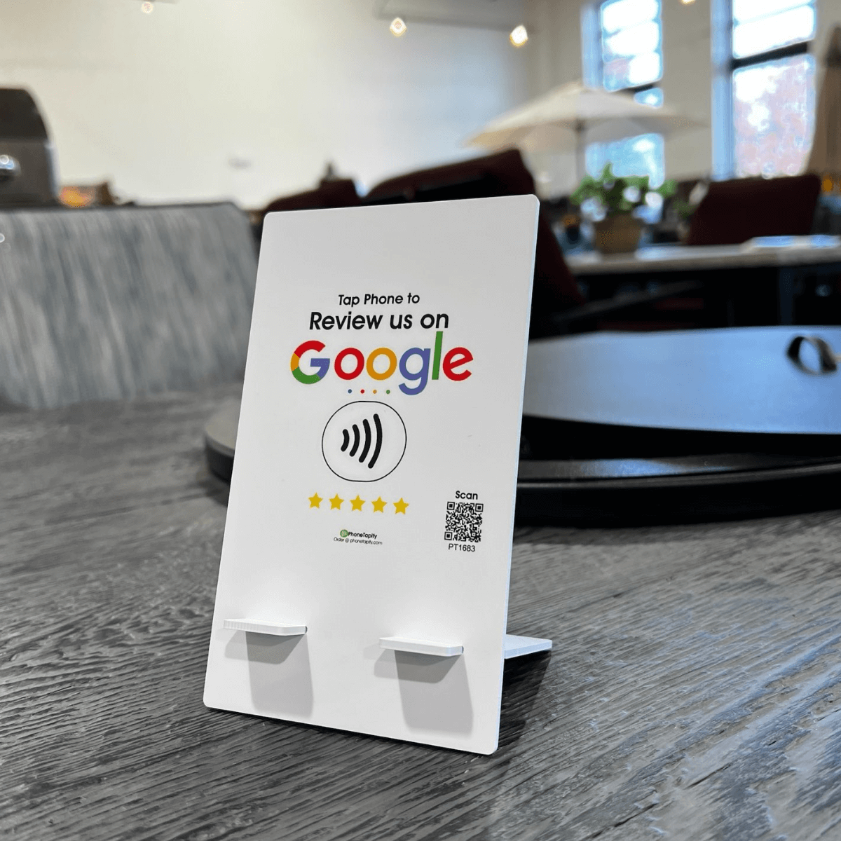 NFCQR Code Table Stand For Google Review Collection - 2