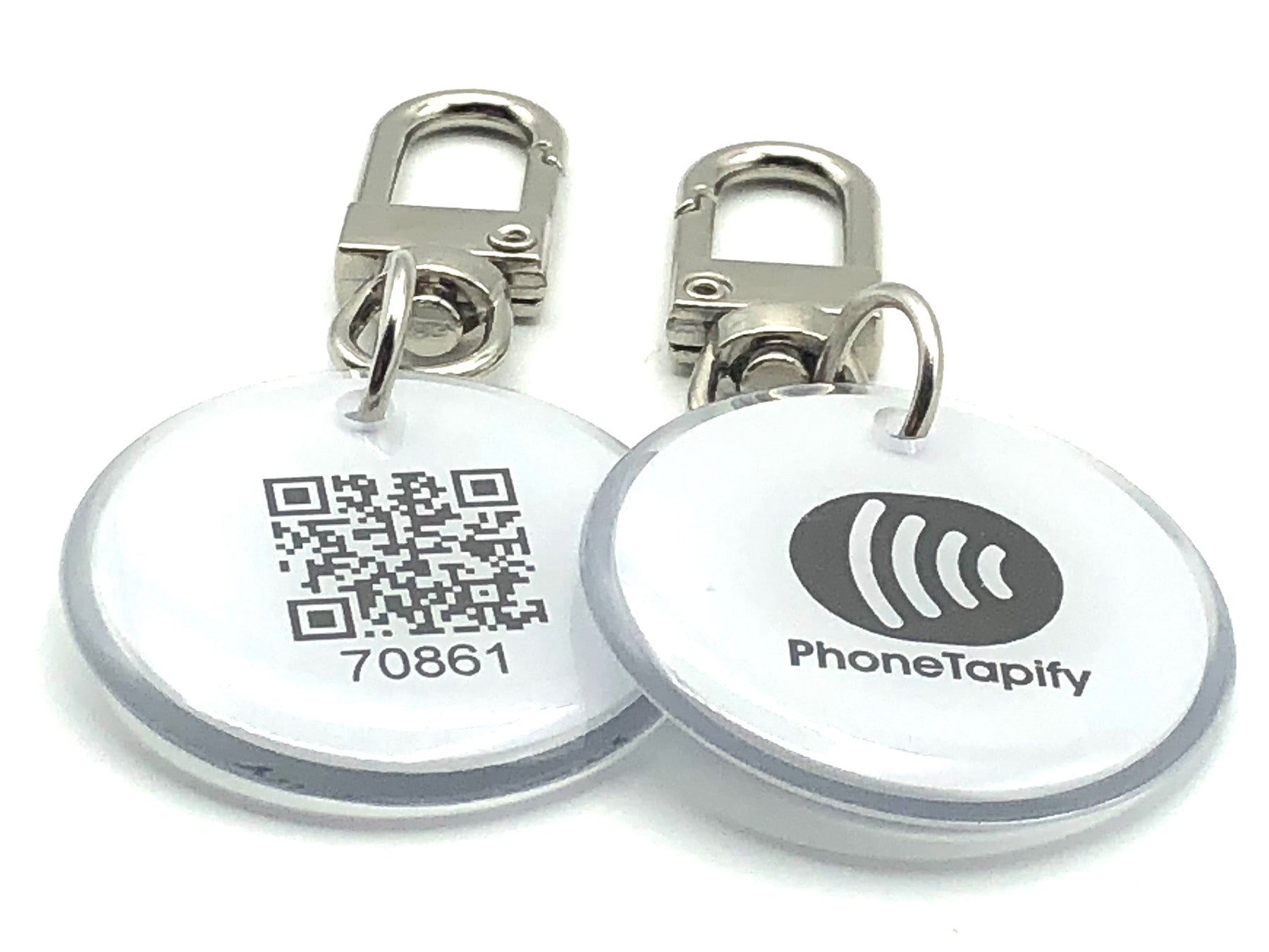 NFC business card keychain