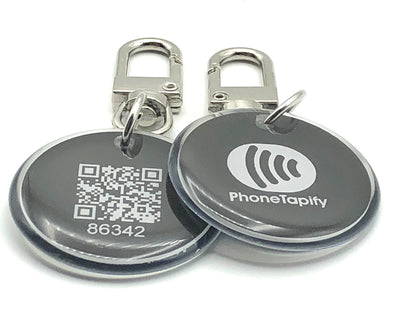 NFC business card keychain